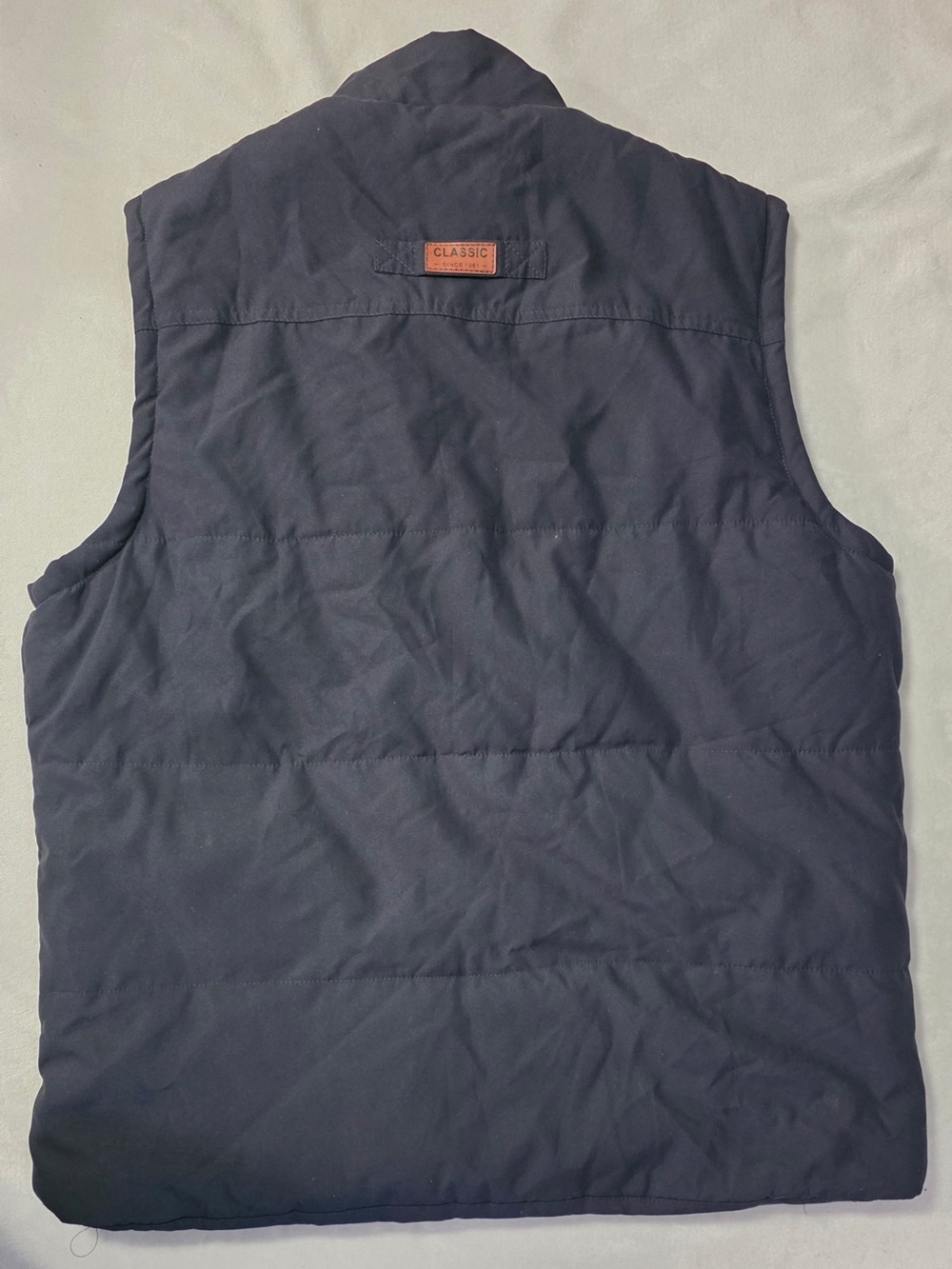 Classic Men's Quilted Navy Puffer Vest